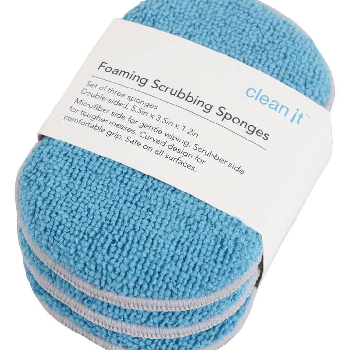 KAF Home - Wholesale Cleaning Sponge - KAF Home Clean It Set of 3 Dual Sided Utility Sponges