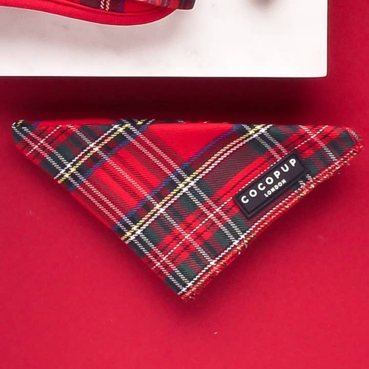 Cocopup London - Wholesale Pet bandana – Dog - Tartan Bandana1