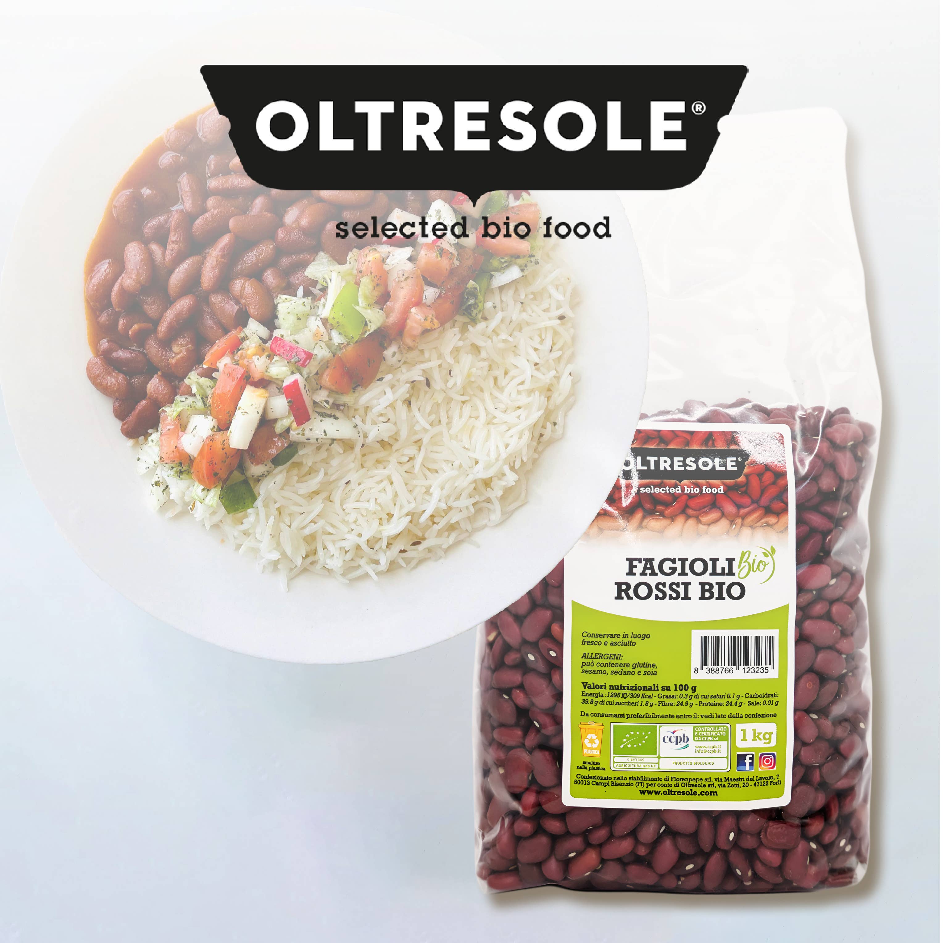 Oltresole - Wholesale Beans - ORGANIC RED BEANS 1 Kg7