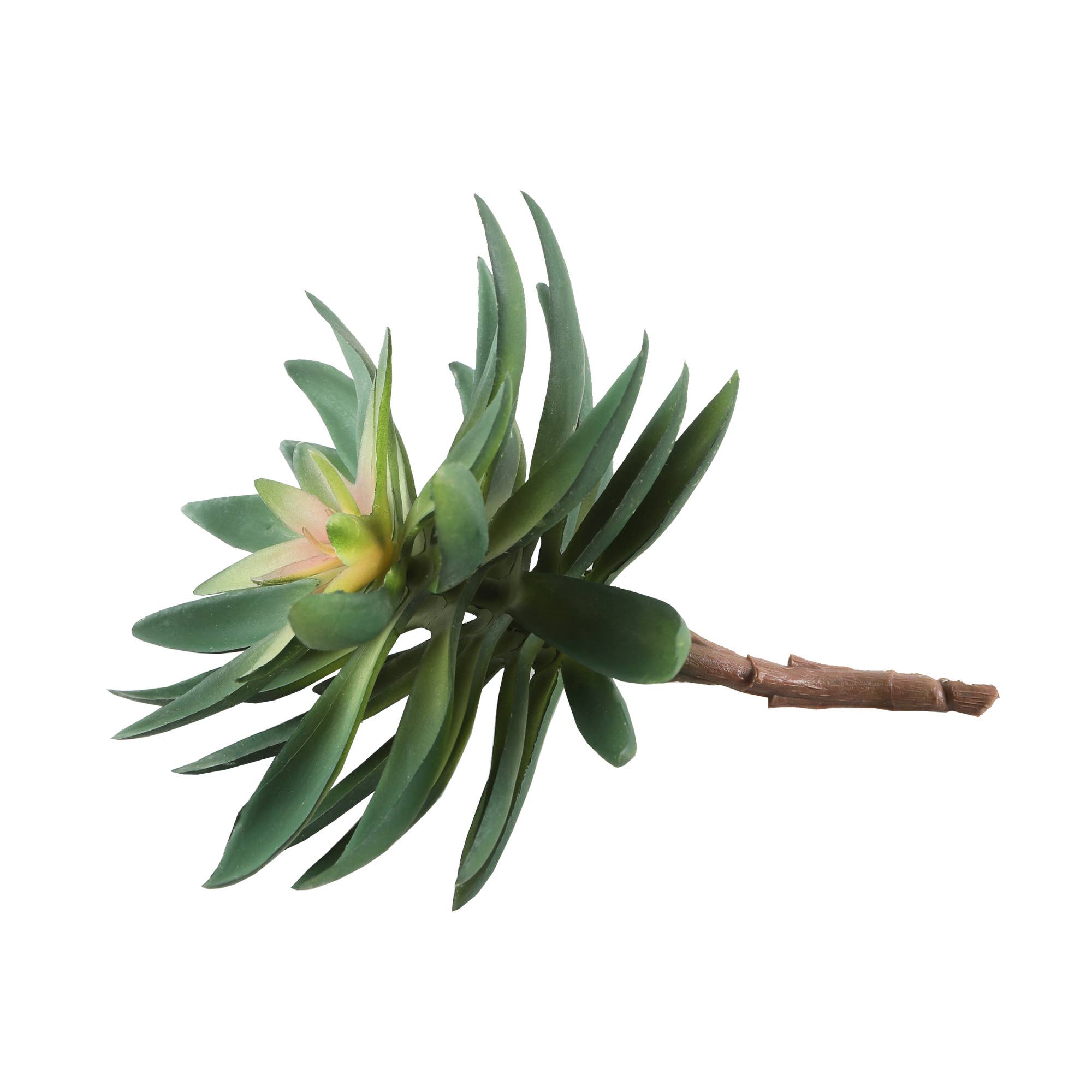 Flora Bunda Inc – wholesale Artificial plant – Artificial Green & Blush Succulent Stem2