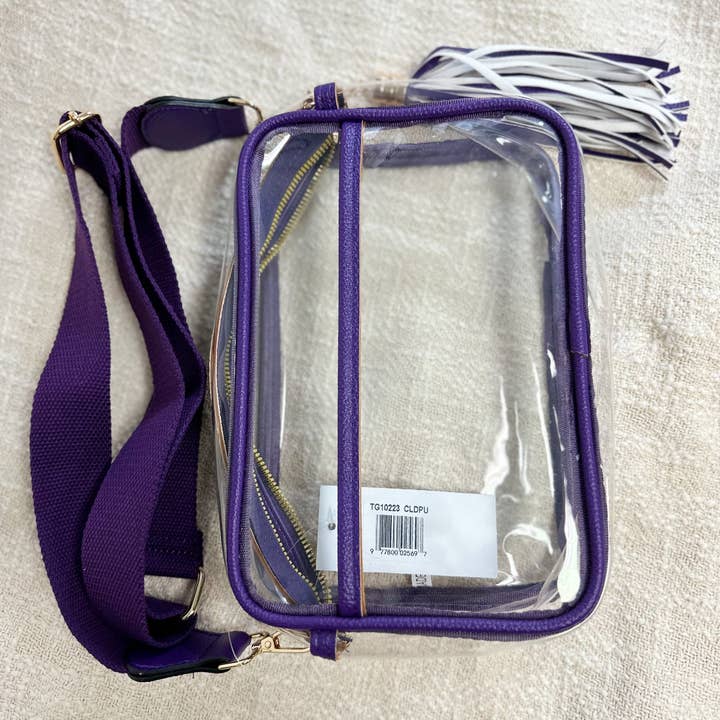 MiMi Wholesale - Wholesale Crossbody Bag - Women's - TG10223 Game Day Clear Crossbody Bag16
