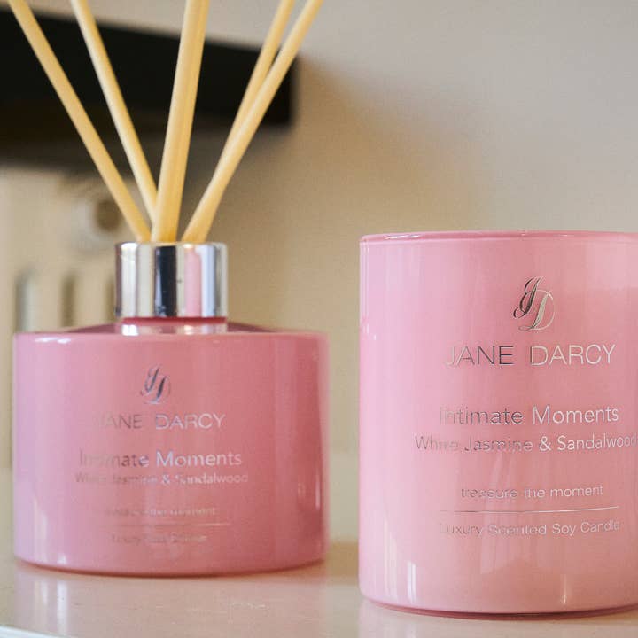 Jane Darcy - Wholesale Jar/Filled Candle - 100% Natural Soy Wax Candle, White Jasmine & Sandalwood3