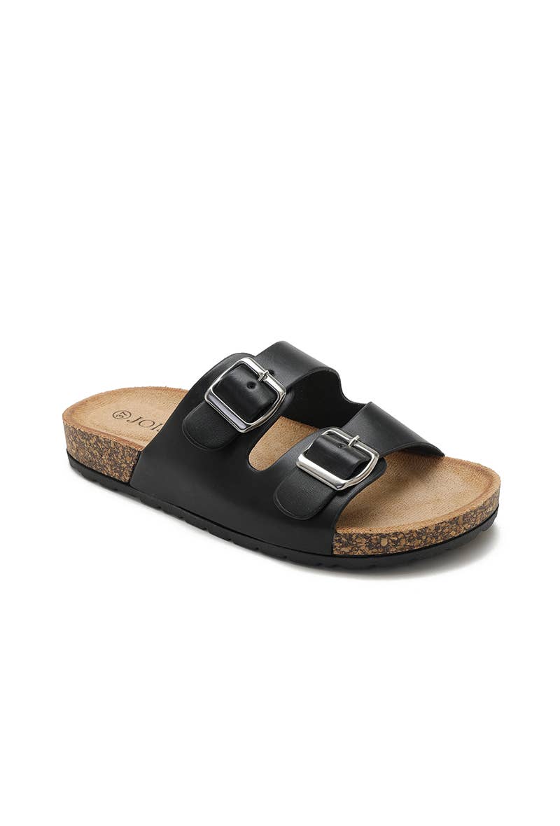 Joia Paris - Wholesale Sandaal - Dames - platte sandaal met dubbele band en verstelbare gesp W-1290