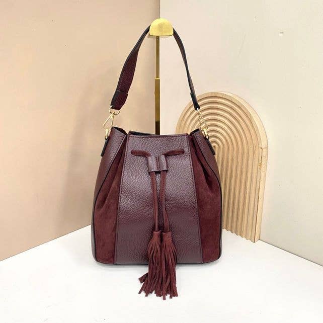 SWEET MAGIC SHOES & BAGS – Engroshandel Skuldertaske – til kvinder – LÆDER- OG RUSKINDSBOKS1