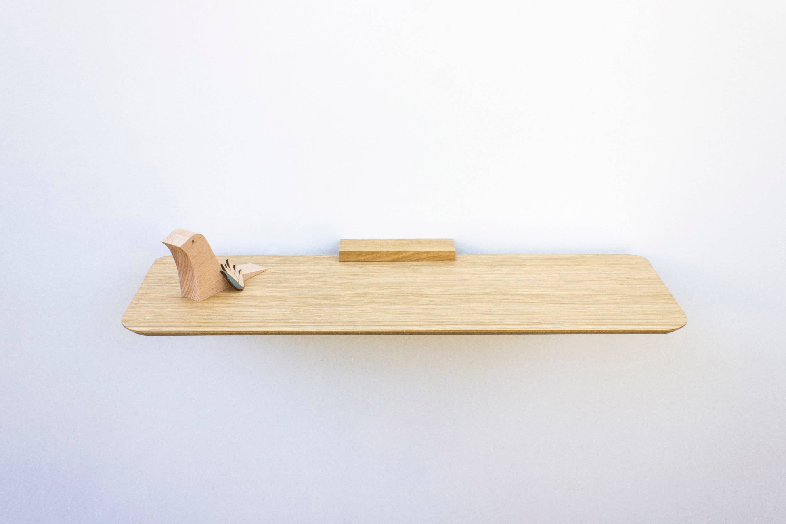 Reine Mère – wholesale Wall-mounted shelf – Oak wood shelf - Aileron L (made in France)2