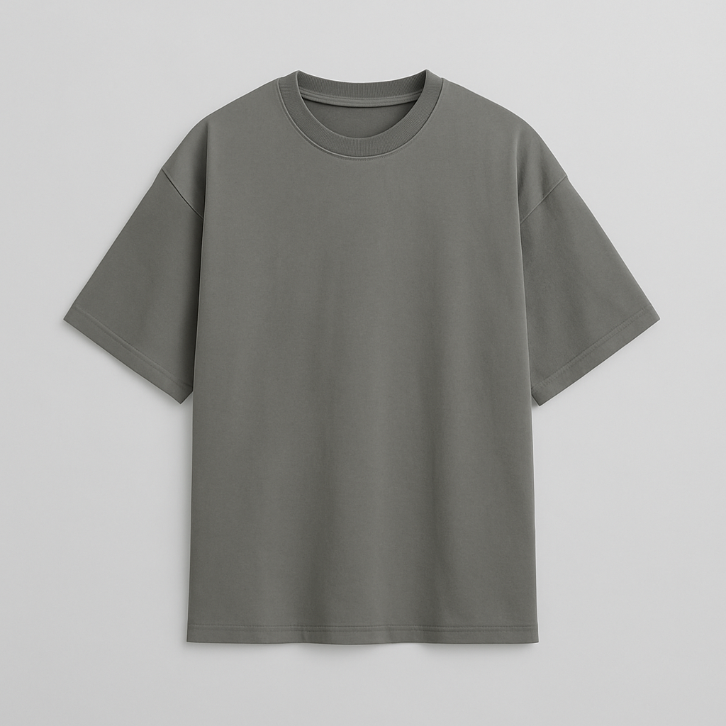 Factory Blanks - Venta al por mayor Camiseta - Unisex - Camiseta Cuadrada de Gran Tamaño Económica–Mezcla de Algodón-Poliéster de 220GSM2