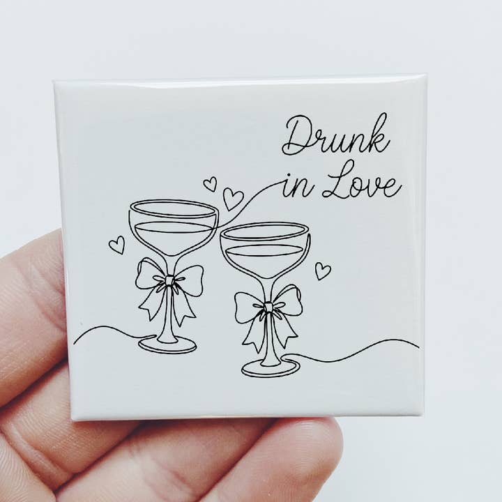 Drunk in Love Valentines Couple Cute Gift Funny Magnet for wholesale by Sassper Goods