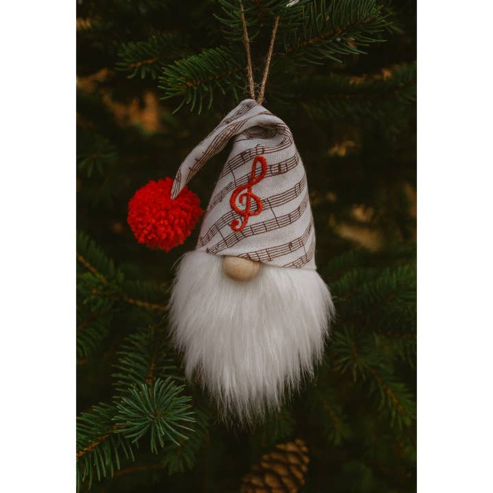 Handgemaakte Muziek Kabouter Ornament Kerstboom Ornament voor wholesale door Wooden Nose Gift Shop