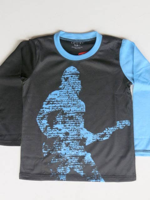 Guitar Hero - camiseta de manga larga para venta al por mayor de Deezo kids