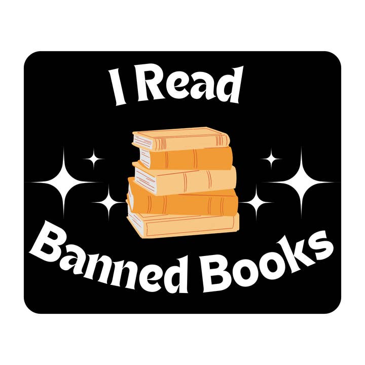 Jeg læser klistermærke til forbudte bøger for engroshandel hos Wednesday's Whimsies