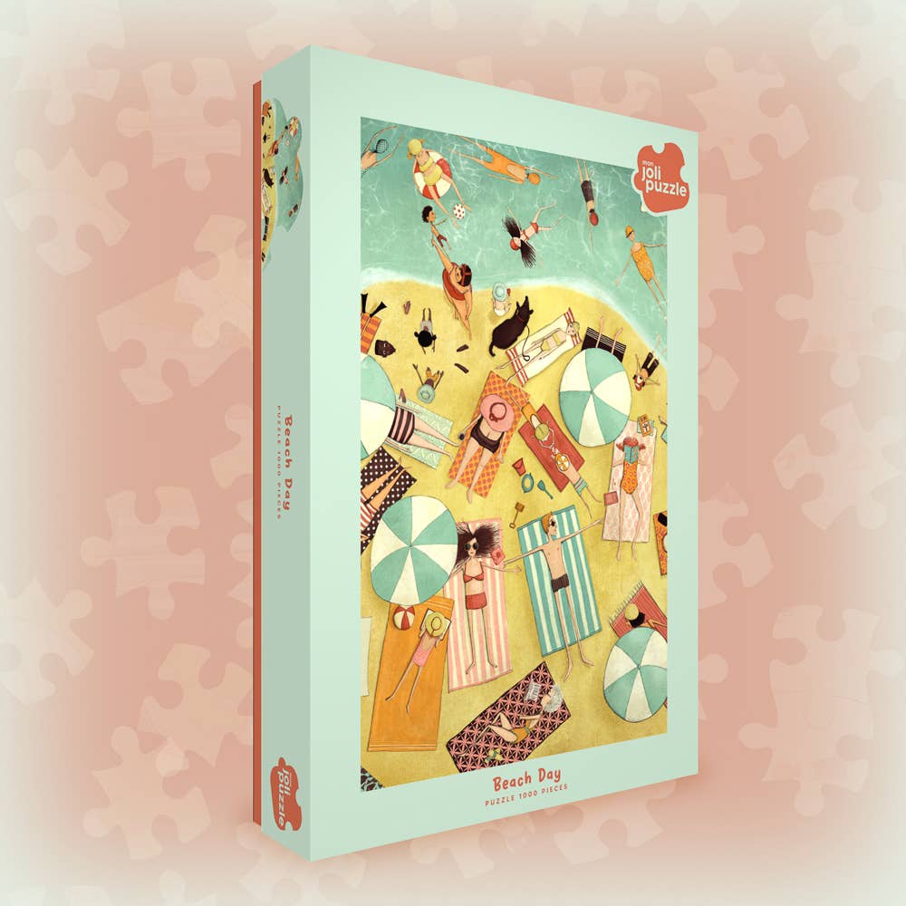 Mon Joli Puzzle – wholesale Puzzle – Adult – Beach Day Puzzle — My Pretty Puzzle — 1000 pieces5