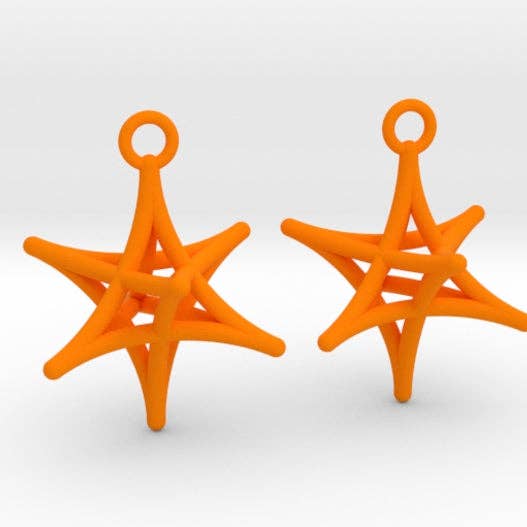 Merkaba Earrings (Nylon) for wholesale by Hanusa Design