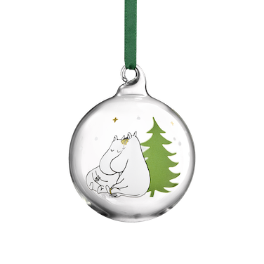 Treacle George (Muurla) – wholesale Ornament – MOOMIN | Christmas | Glass Bauble | Spruce | ⌀ 7 cm0