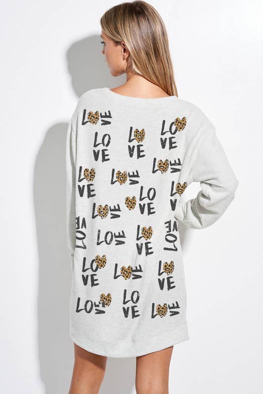 Lemon Tree - Vente Robe – femme - Robe tunique à manches longues Leopard Love5