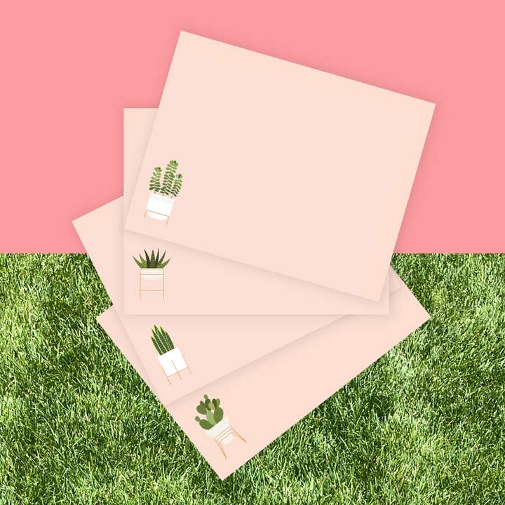 Succulent Flat Note Set of 8 for wholesale by xou