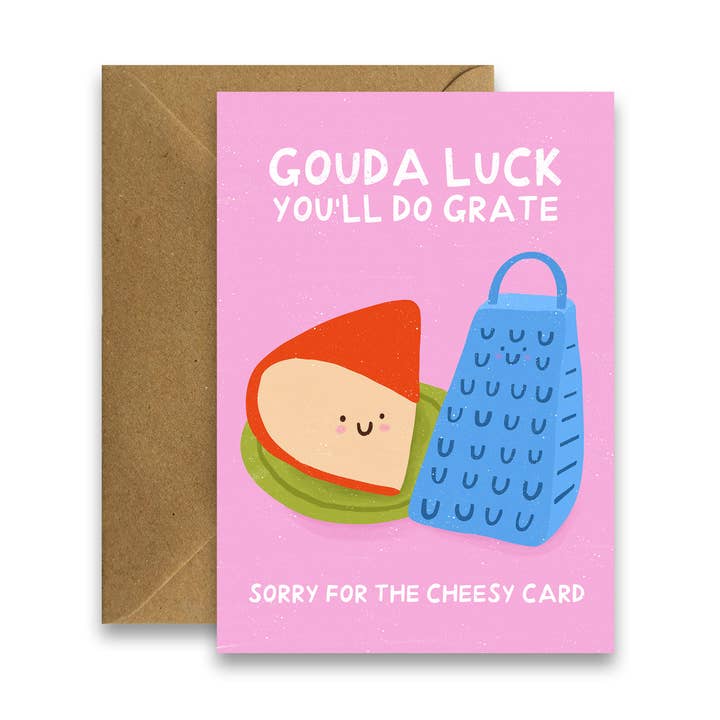 Gouda Lycka - Roligt Lyckokort för wholesale av By Claire Schorman