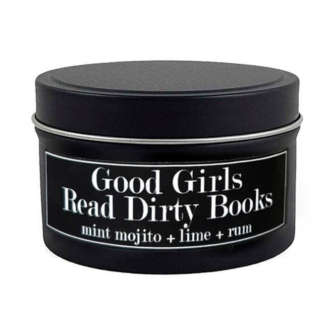 Fly Paper Products - Wholesale Jar/Filled Candle - Good Girls Read Dirty Books 4oz Candle Mint Mojito