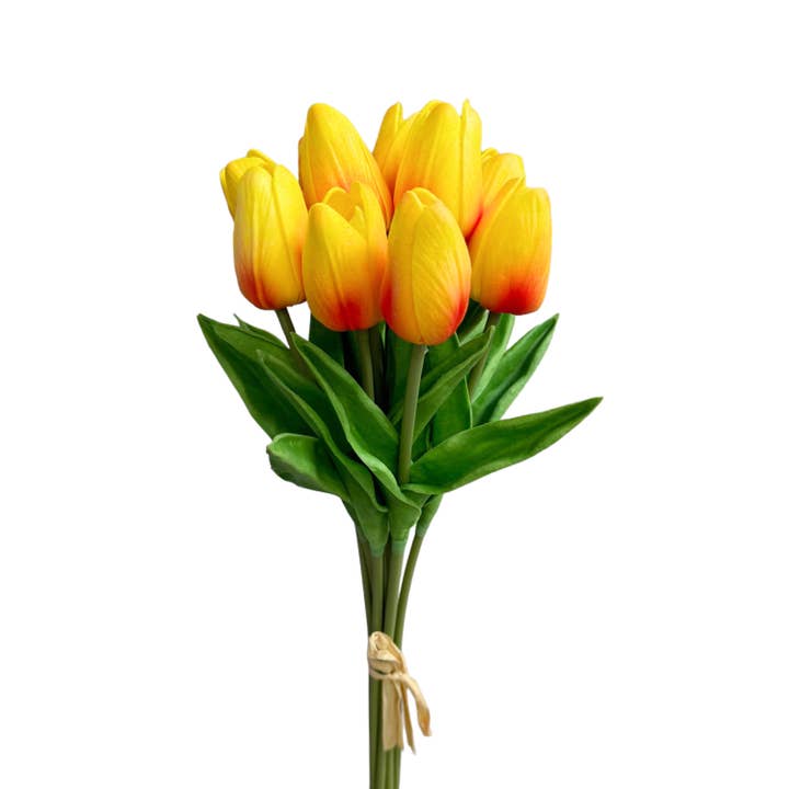 Sun Decorer - Wholesale Artificial flowers - Artificial Real Touch Tulip Stems (Bunch of 10)8