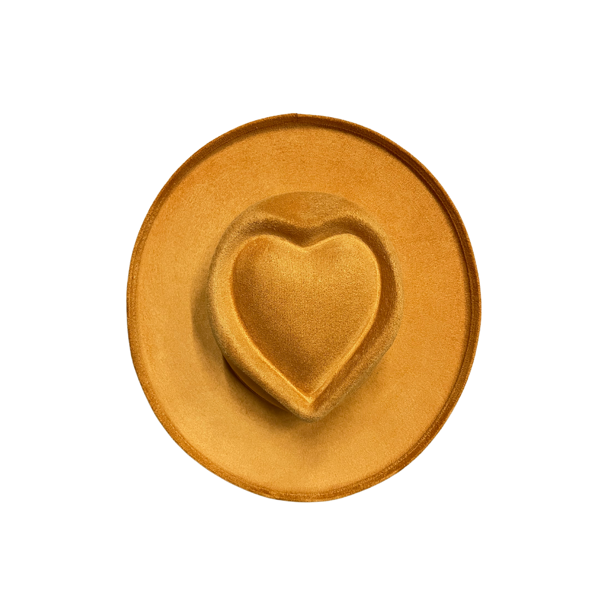 The Modern Cactus Co - Wholesale Fedora - Unisex - Vegan Suede Pencil Curl Brim Sweetheart Crown Fedora Hats1