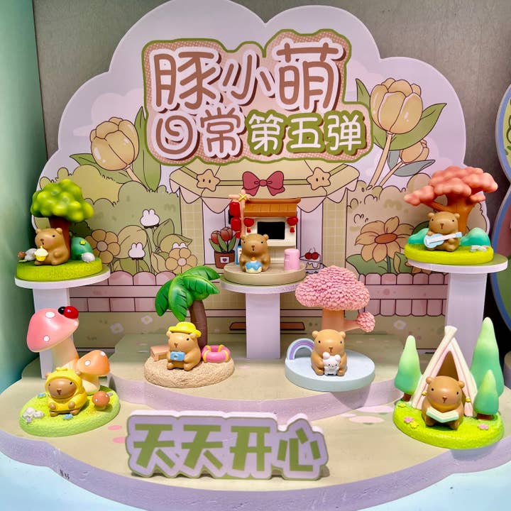 BCmini - Wholesale Decorative Figurine - CAPYBARA LANDSCAPE FIGURINE BLIND BOX-6