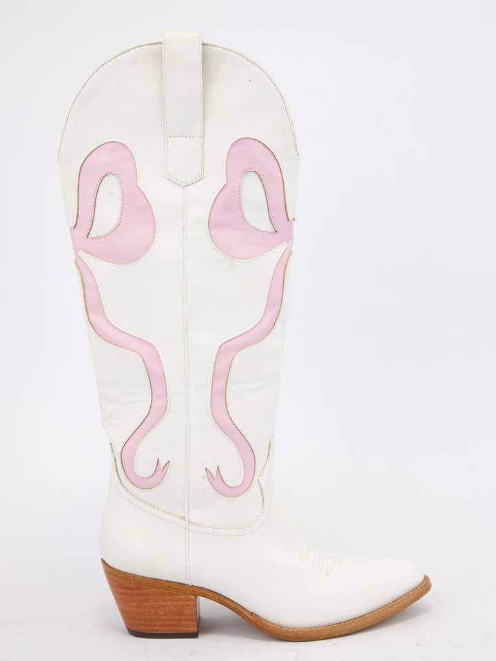 CCOCCI - Wholesale Cowboy Boots - Women's - RUBY BOW SWIRLING PATTERNED WESTERN BOOTS