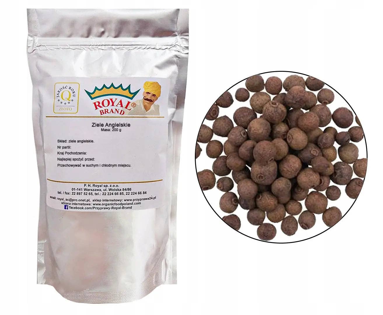 Royal Brand - Wholesale Herbs - Ziele Angielskie ZIARNO 1kg AROMATYCZNE JAKOŚĆ