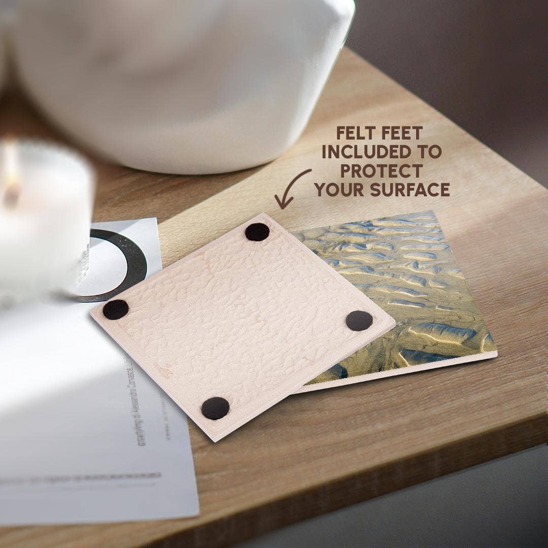 3dRose - Wholesale Coasters - 3dRose, USA, Oregon, Manzanita. Beach sand patterns. , Coaster3