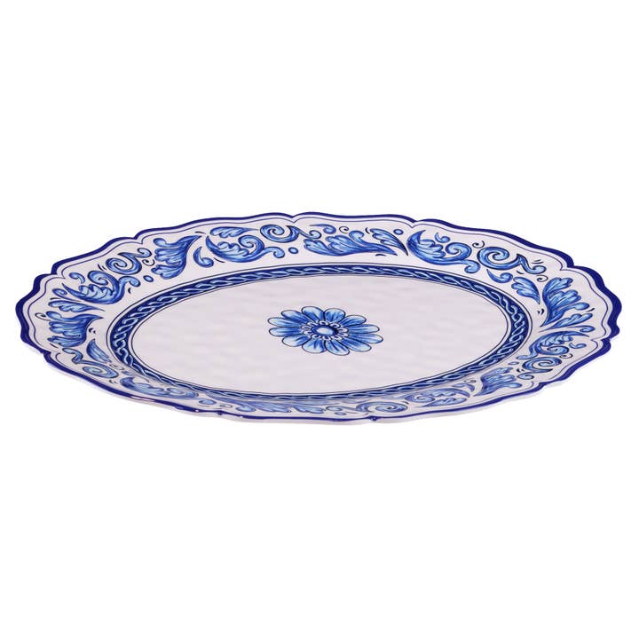 Certified International - Wholesale Platter - Veranda 100% Melamine Oval Platter 18in x 13.5in (750 Grams)