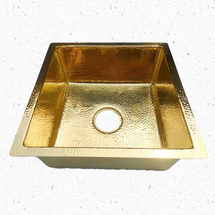 Palmeraies – wholesale Köksapparat – Guld Diskbänk - Olackerad Mässing Diskbänk