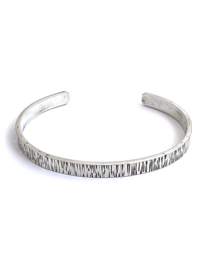 Men's Hammered Lines Cuff for wholesale by CLP Jewelry