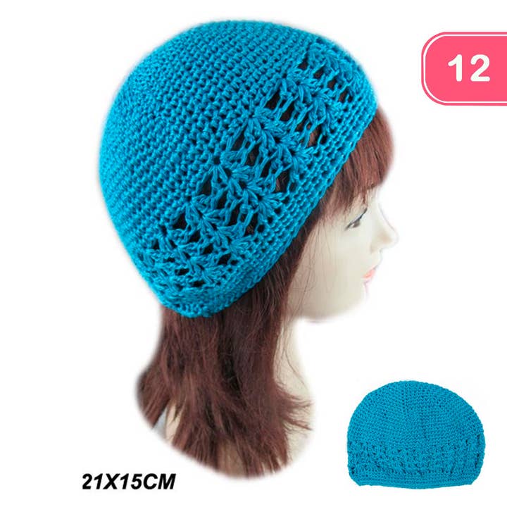 TEAL BLUE HAT 12 UNITS , BHW 4828TBL for wholesale on Faire