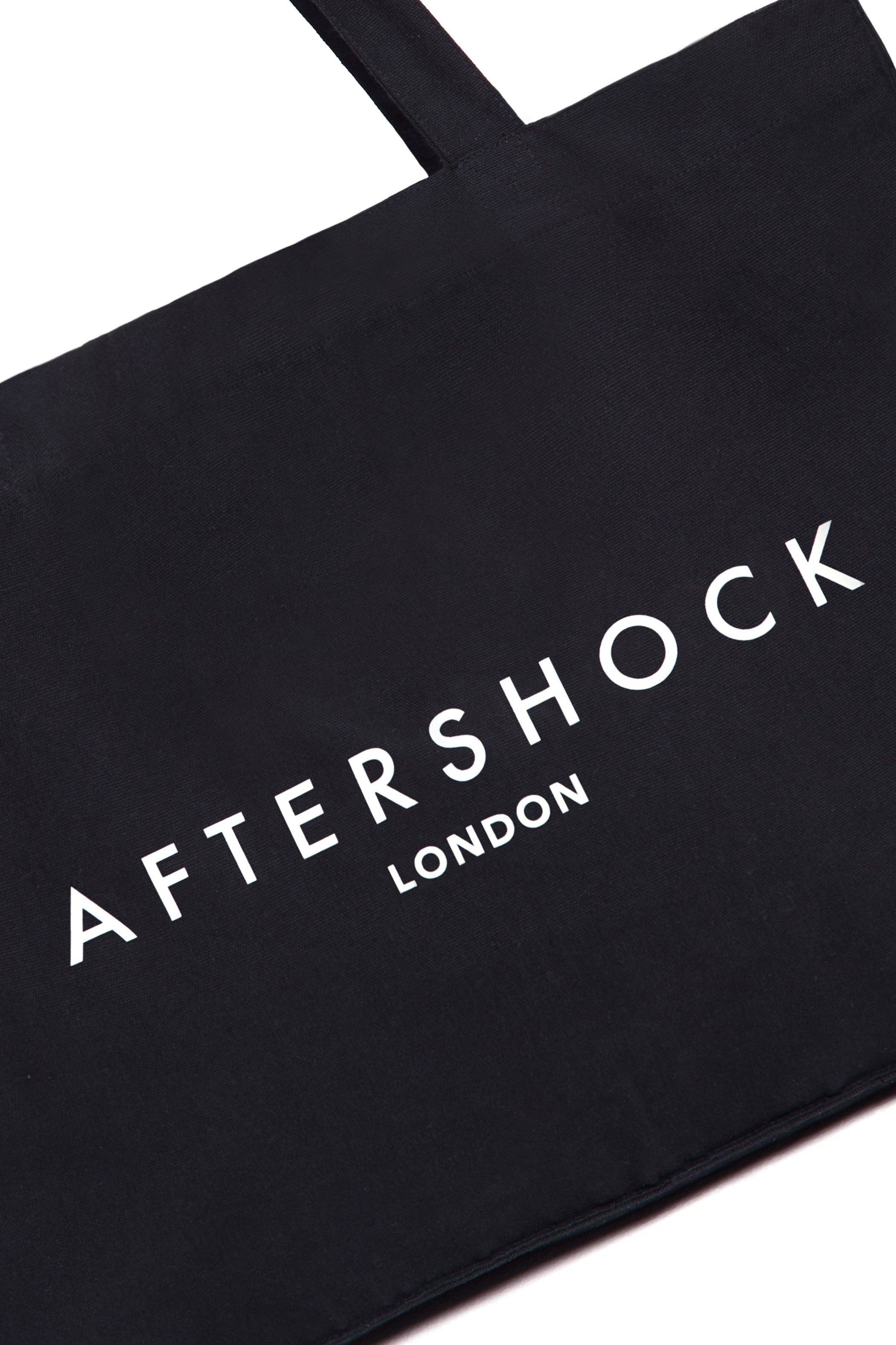 Aftershock London – wholesale Tote bag – Women's – Black Logo Canvas Tote Bag1