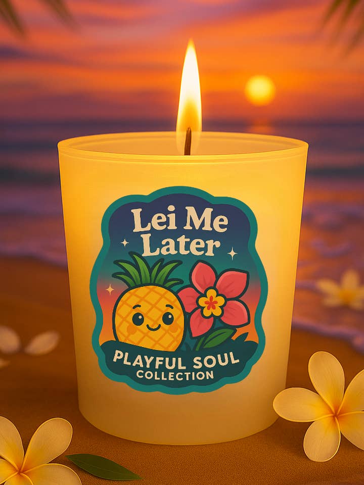 Bougie Lei Me Later pour la vente par Ohanale