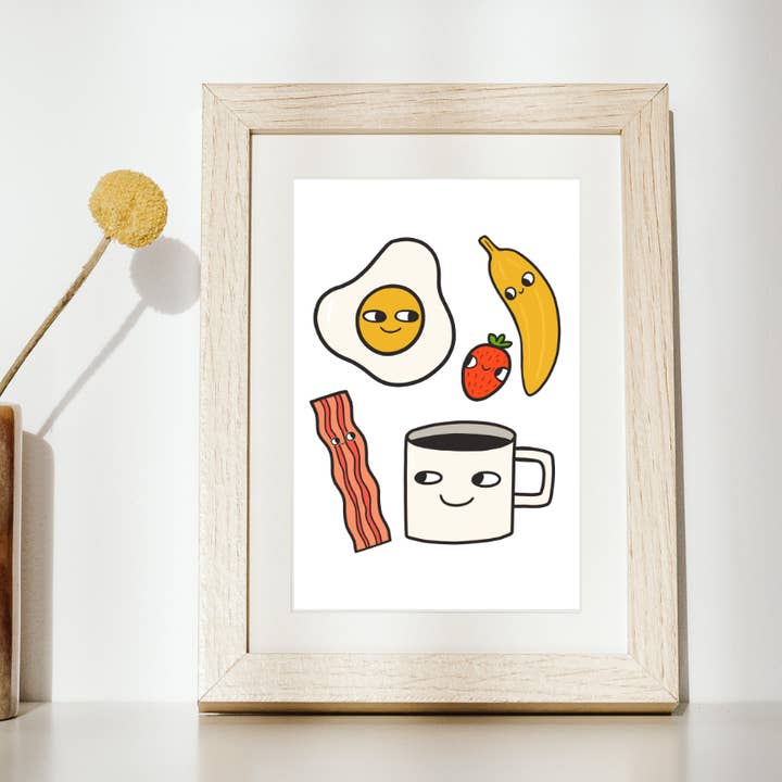 Breakfast Time Art Print for wholesale by Aviate Press