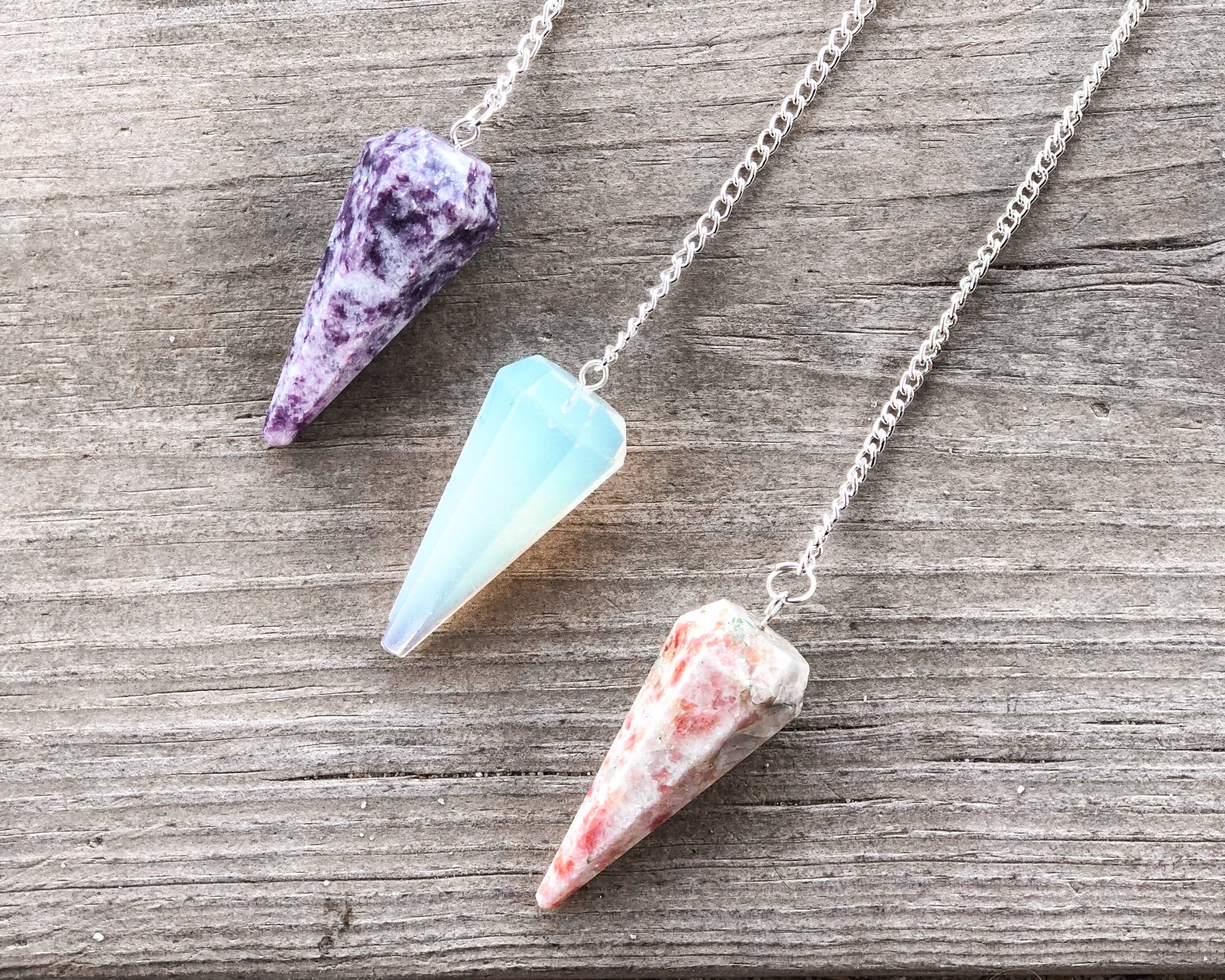 Mindful Intentions® - Wholesale Meditation Supplies - Lepidolite Pendulum with Pendulum Board & Instructions2