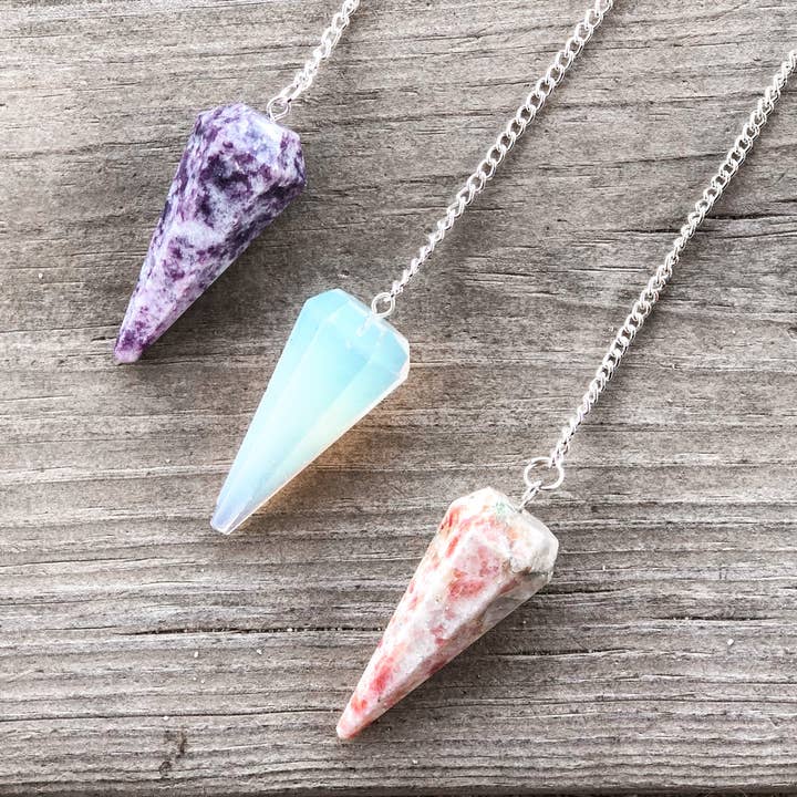 Mindful Intentions® - Wholesale Meditation Supplies - Lepidolite Pendulum with Pendulum Board & Instructions2