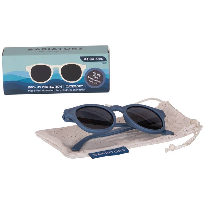 Babiators - Wholesale Sunglasses - Kids - Kids Eco Collection: Keyhole Sunglasses in Pacific Blue2