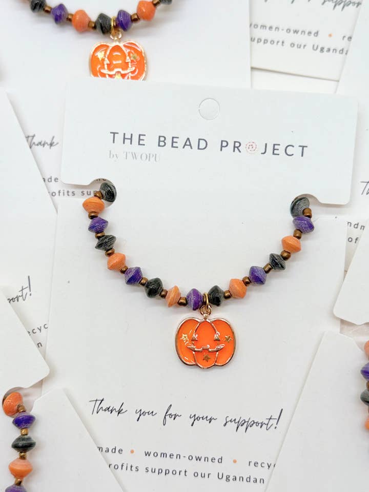 Halloween Stretchy Bracelets - Fall Theme for wholesale by The Bead Project by TWOPU