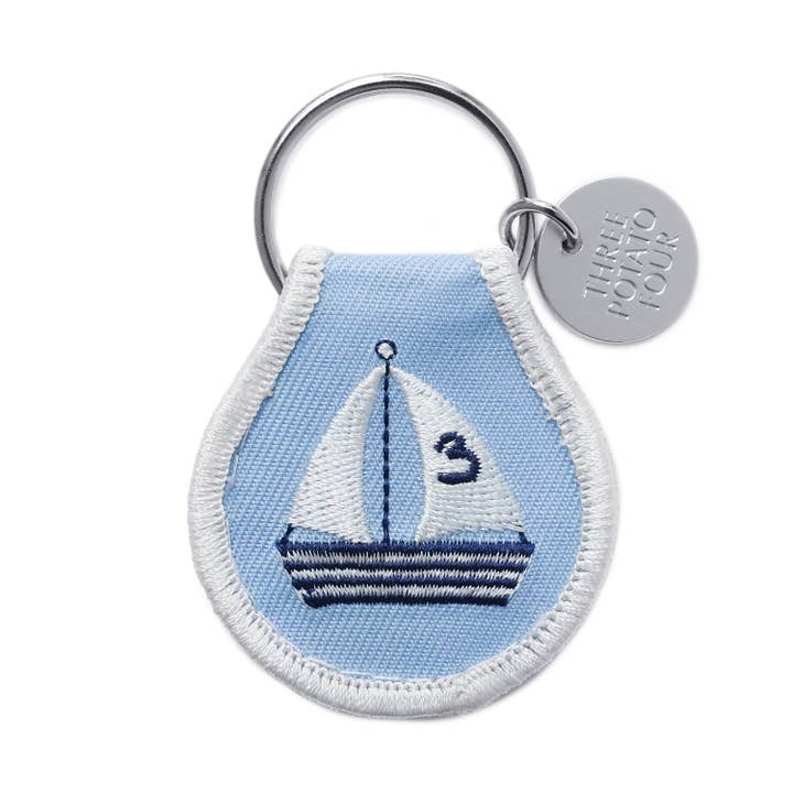 Three Potato Four - Wholesale Keychain - Unisex - Patch Keychain - Sailboat