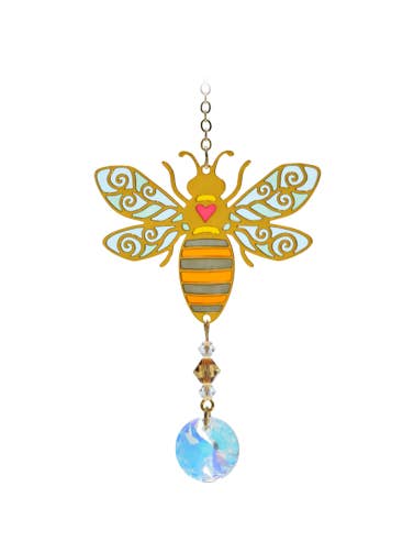 Gekaarde Crystal Dreams Bee - Herfstgoud voor wholesale door Wild Things Gifts Ltd