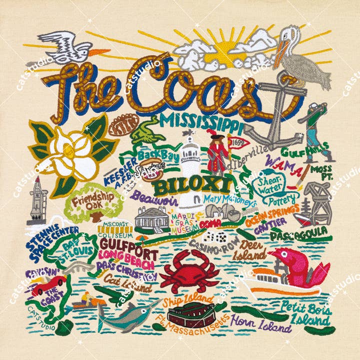 Mississippi Coast Fine Art Print for wholesale by catstudio