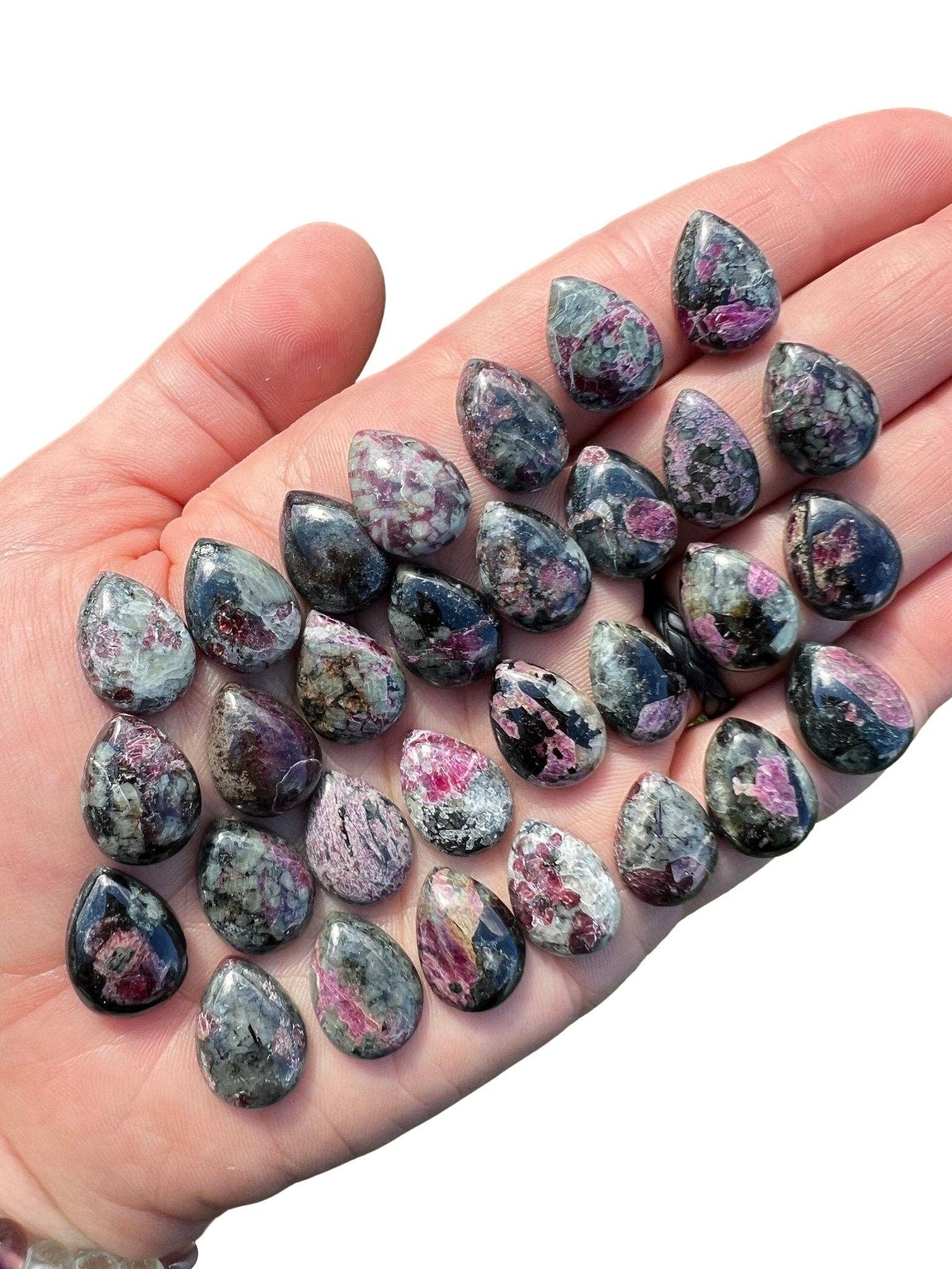 New Moon Beginnings - Wholesale Spiritual Stone/Crystal - Eudialyte Cabochon - Teardrop2