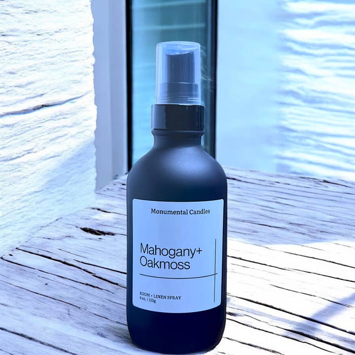 Monumental Candles LLC - Wholesale Room & Linen Spray - Mahogany + Oakmoss (Men Scent) Room/Linen Spray