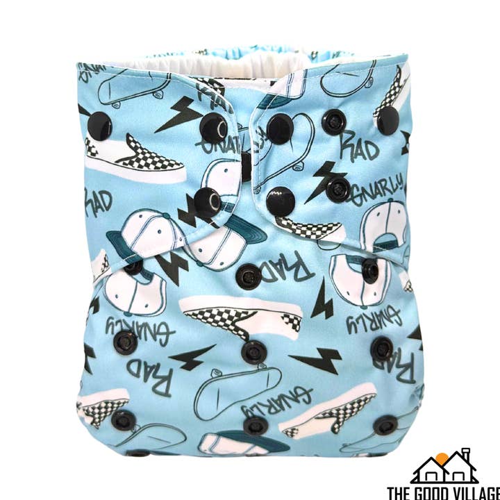 One Size Pocket Diaper | Mad Rad for wholesale by The Good Village Cloth Co + Market