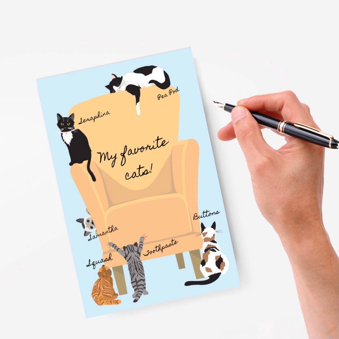 Merrily Paper - Wholesale Notepad - Cat Lover Notepad 5.5x8.5 Desk Memo Pad2