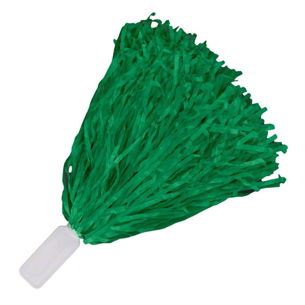 Blinkee.com, LLC – wholesale Pom poms – Non Light Up Short Handle Cheer Pom poms Green1