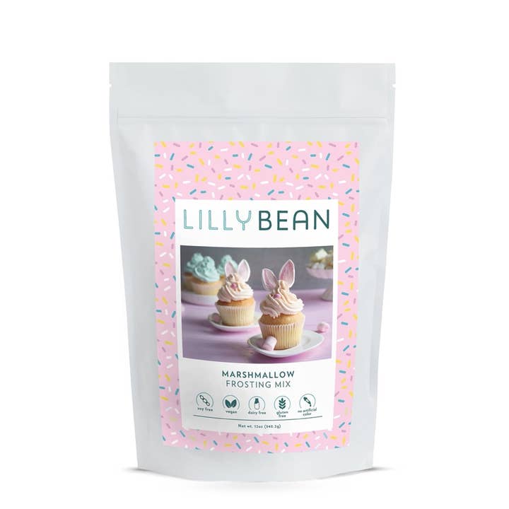 LillyBean Baking - Vente Mélanges pour gâteau - Mélange de glaçage à la guimauve (Vegan & Sans gluten)