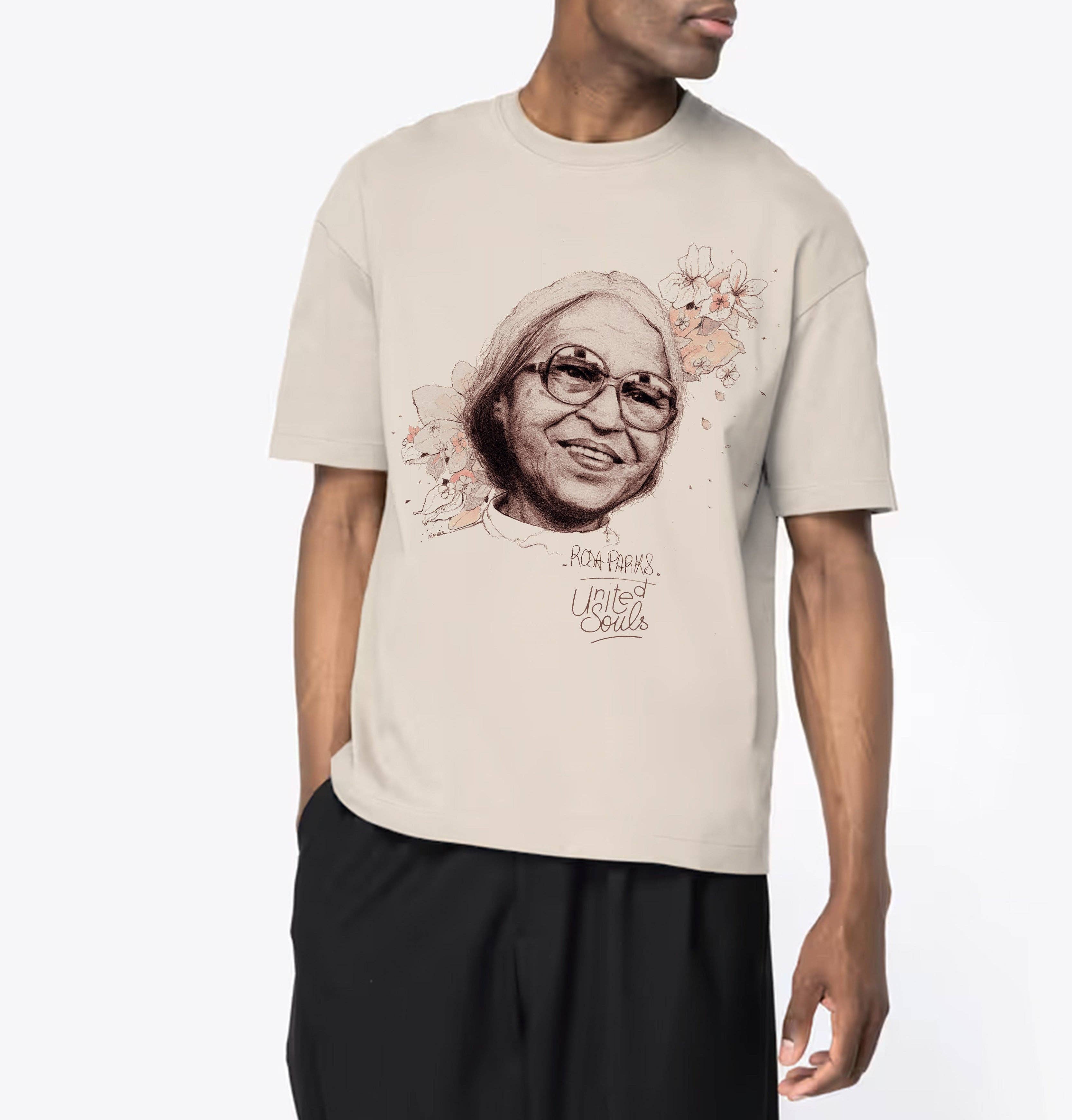 UNITED SOULS – wholesale Screen printed t-shirt – Men′s – Rosa Parks I The Oversized T-shirt Men7