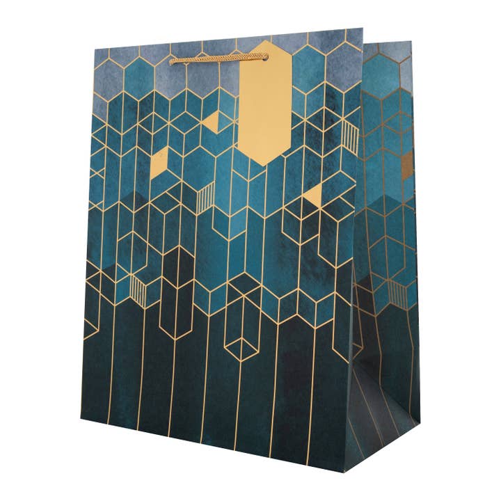 Large Gift Bag - Dark Geometric Design for wholesale by Hallmark