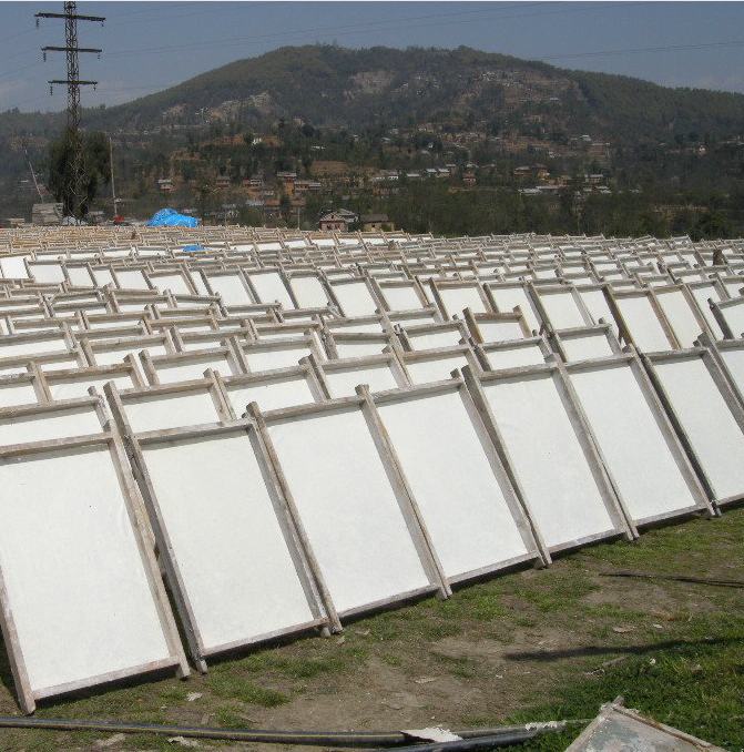 Luna-Leena  - handmade in Nepal - Wholesale Notebook - notebook A5 - stars print gold - handmade eco paper3